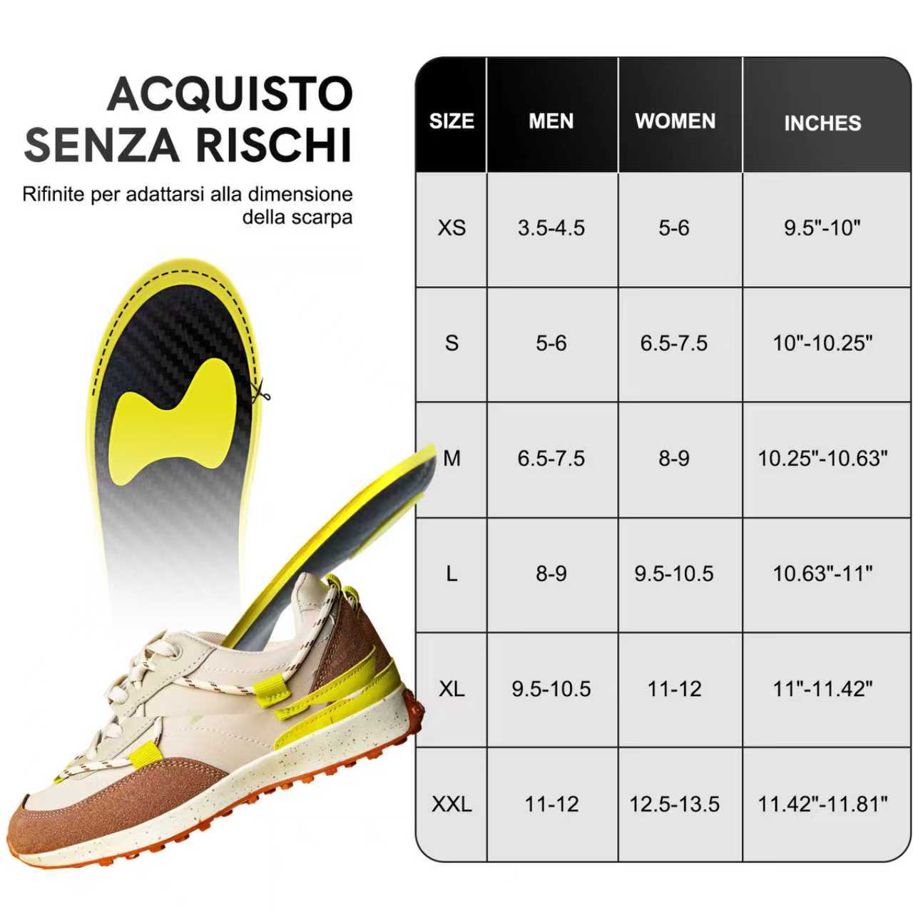 Carbon Fiber Insoles for Basketball & Volleyball, High-Energy Return for Court Shoes, Jump Higher, Run Faster, Plantar Fasciitis Support & Relief - Image 7
