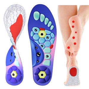 Orthopedic Acupressure Insoles – Reflexology Massage Insoles for Pain Relief, Comfortable Foot Support for Men and Women