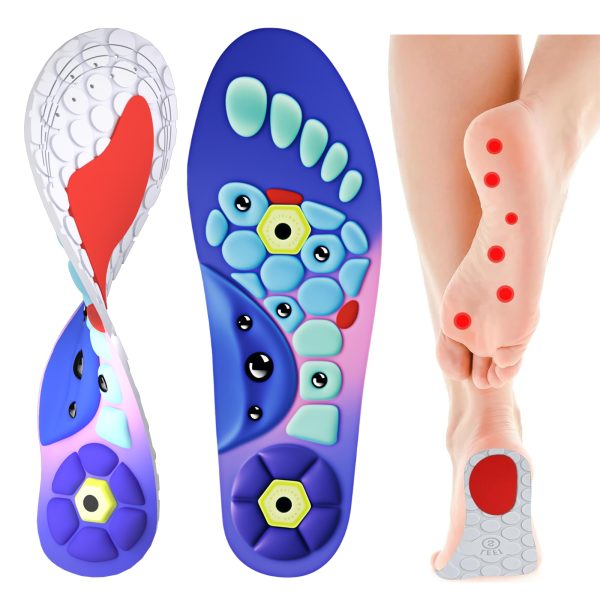 Orthopedic Acupressure Insoles – Reflexology Massage Insoles for Pain Relief, Comfortable Foot Support for Men and Women