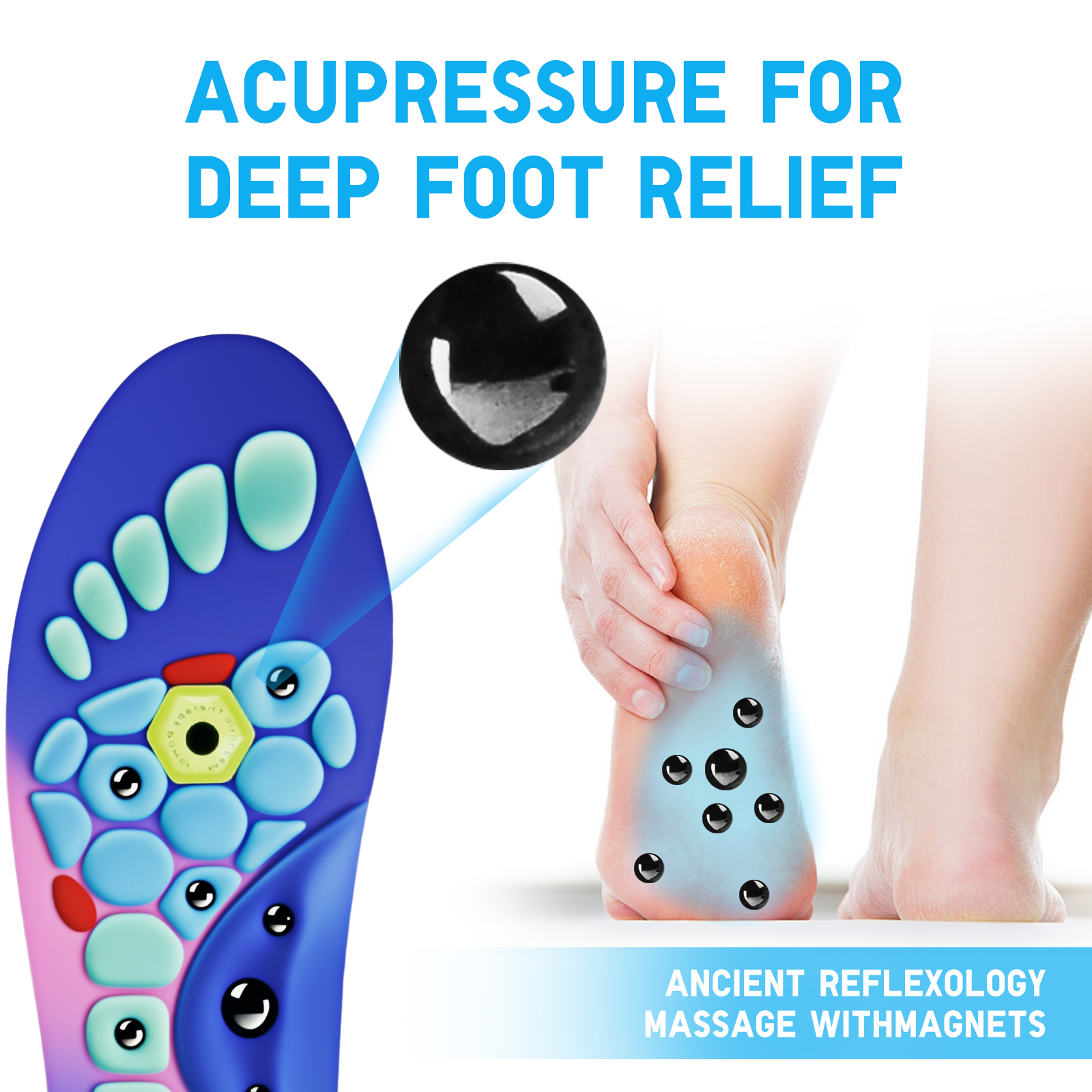 Orthopedic Acupressure Insoles – Reflexology Massage Insoles for Pain Relief, Comfortable Foot Support for Men and Women - Image 5